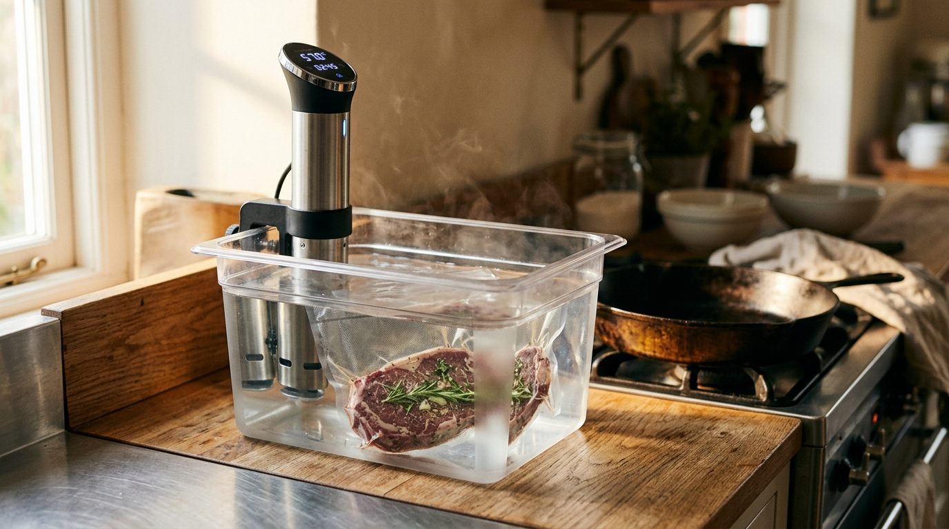 Illustrationsfoto til guiden: Bedste sous vide-stav? Sådan vælger du efter dit behov