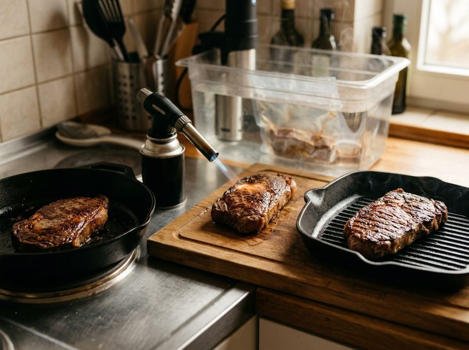 Illustrationsfoto fra guiden: Hvorfor bruning er nødvendig efter sous vide